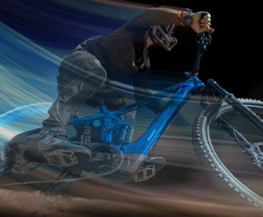 Person riding a Giant e-bike