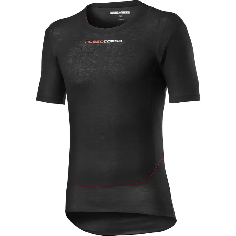 Castelli Prosecco Tech Short Sleeve Base Layer / Black 2xl