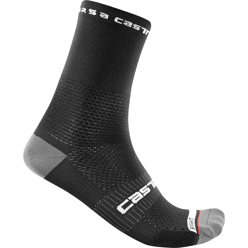 Castelli Rosso Corsa Pro 15 Socks in Black