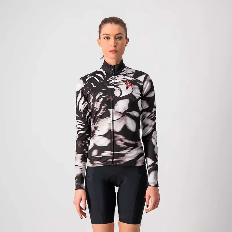 Castelli Unlimited Women's Thermal Jersey / Black/White Medium