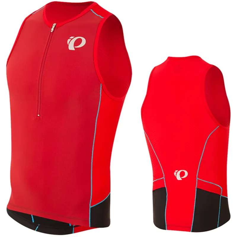 Pearl Izumi Elite Pursuit Tri Mens Singlet in Red
