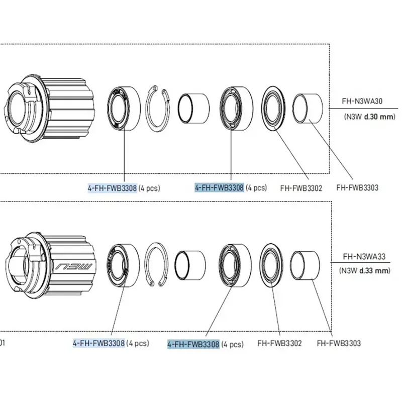 Campagnolo Zonda Hub Bearings-4