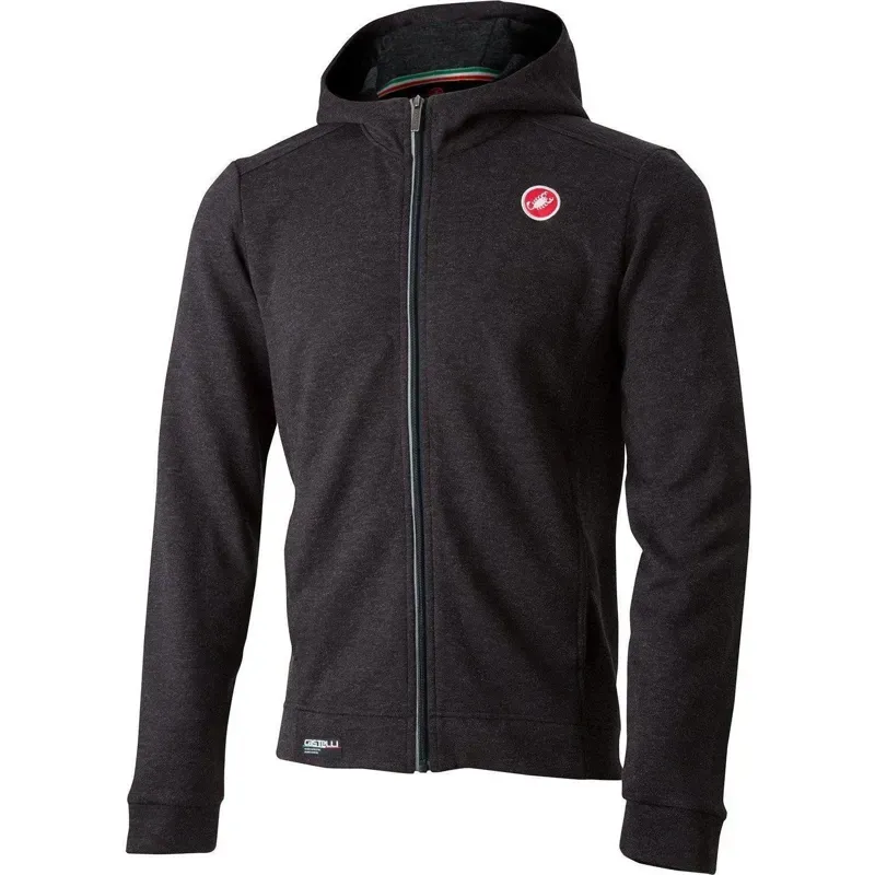 Castelli - Milano Full Zip Fleece Melange Black Medium