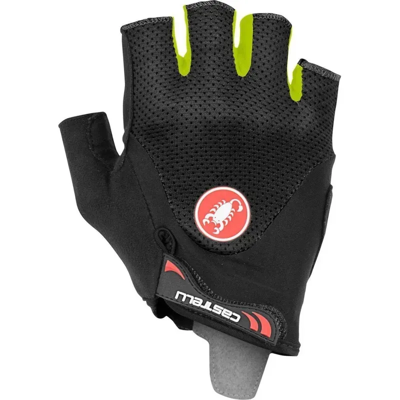 Castelli Arenberg Gel 2 Gloves / Black/Yellow Fluo XX-Large