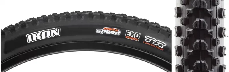 Maxxis Ikon 29x2.4-inch 120 MSPD EXO TR Folding Tire in Black