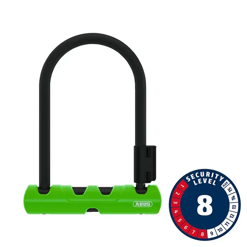 Abus Ultra 410K 5.5x5.9-inch Mini U-Lock w/ 12mm Key in Green