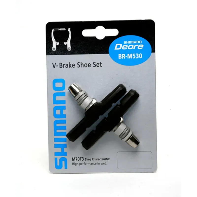 Shimano Deore BRBX M600 V-Brake Shoe Pair in Black