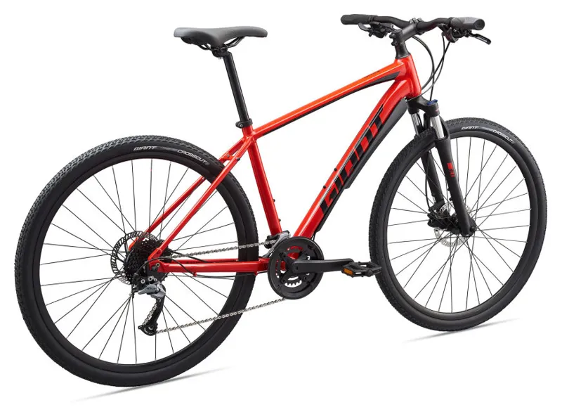 2020 Giant Roam 2 Disc Hybrid Bike in Red-6