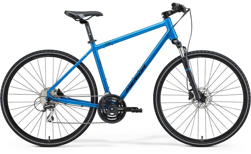 2021 Merida Crossway 20D MD Hybrid Bike in Blue