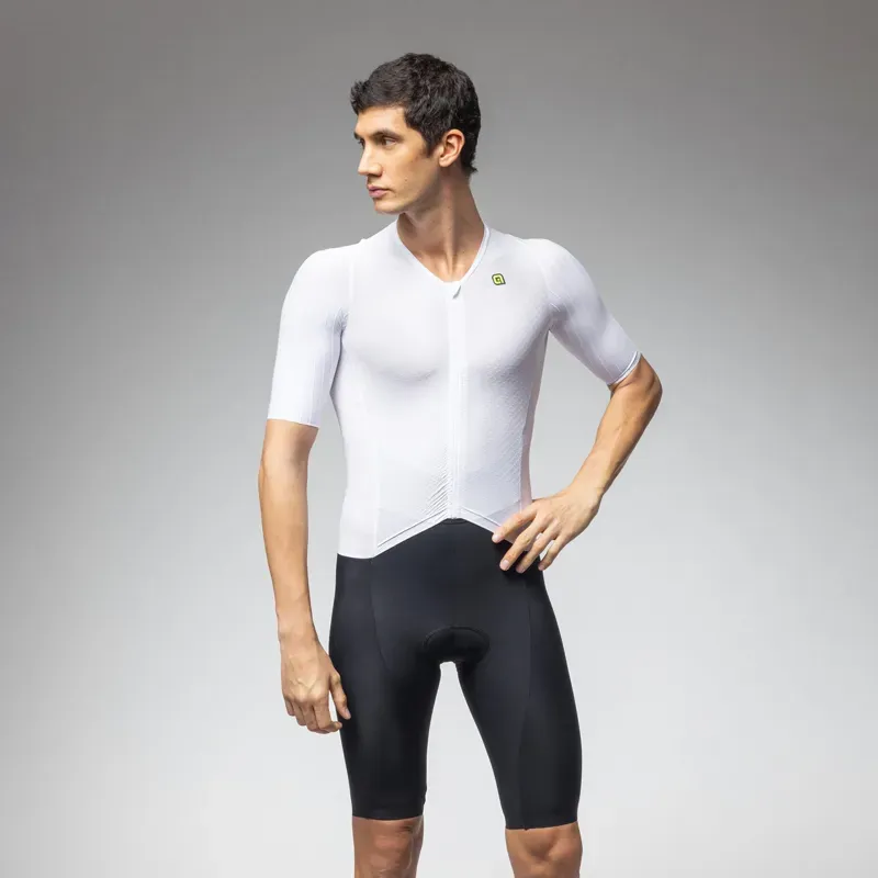 Ale Clothing Eagle Short Sleeved Tri Suit in White