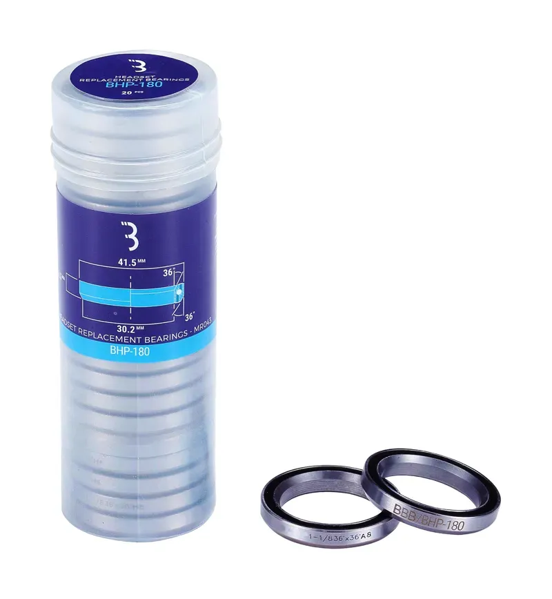 BBB 20x 1.1/8in 41.5x6.5mm Headset Bearings in Silver