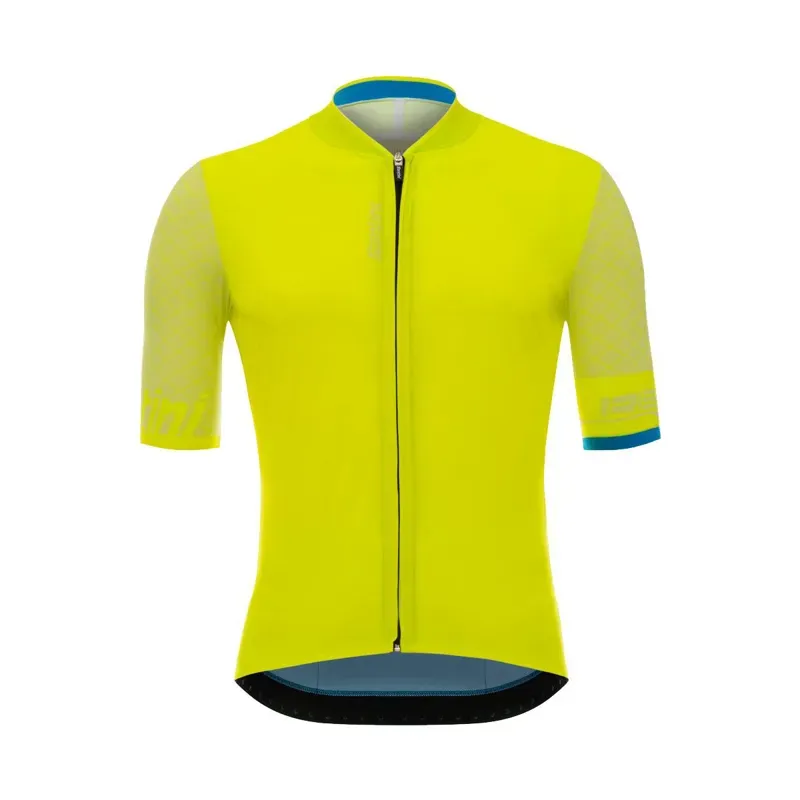 Santini Redux Short Sleeved Mens Jersey in Yellow