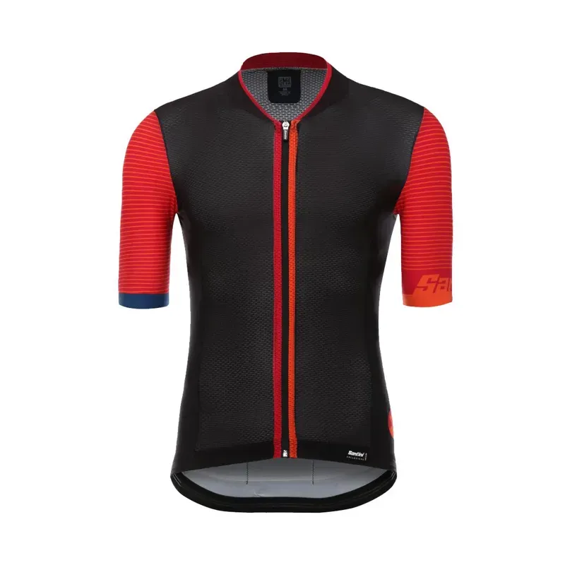 Santini Tono Short Sleeved Mens Jersey in Red