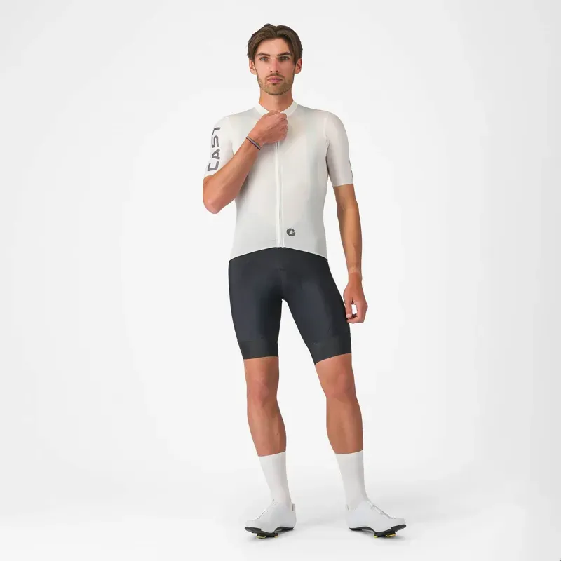 Castelli Entrata Apex Jersey in Ivory/Smoky Grey-1