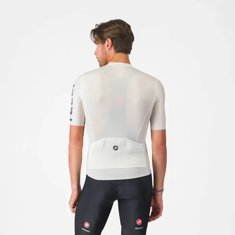 Castelli Entrata Apex Jersey in Ivory/Smoky Grey-2