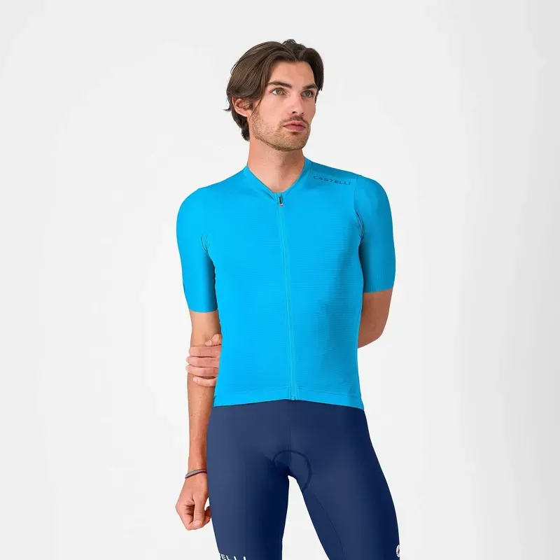 Castelli Espresso 2 Jersey in Neon Cobalt