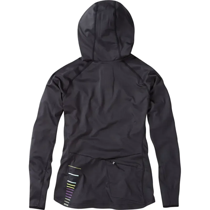 Madison Zena Long Sleeved Womens Hooded Top in Black-1