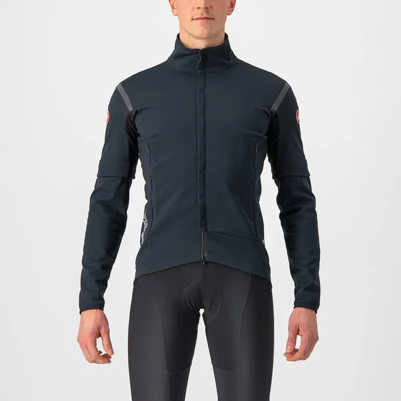 Castelli Perfetto RoS 2 Convertible Jacket in Light Black/Black Reflex
