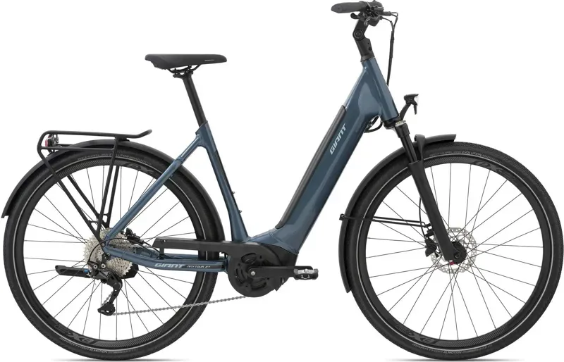 2021 Giant AnyTour E+ 1 Low Step Electric Bike in Blue