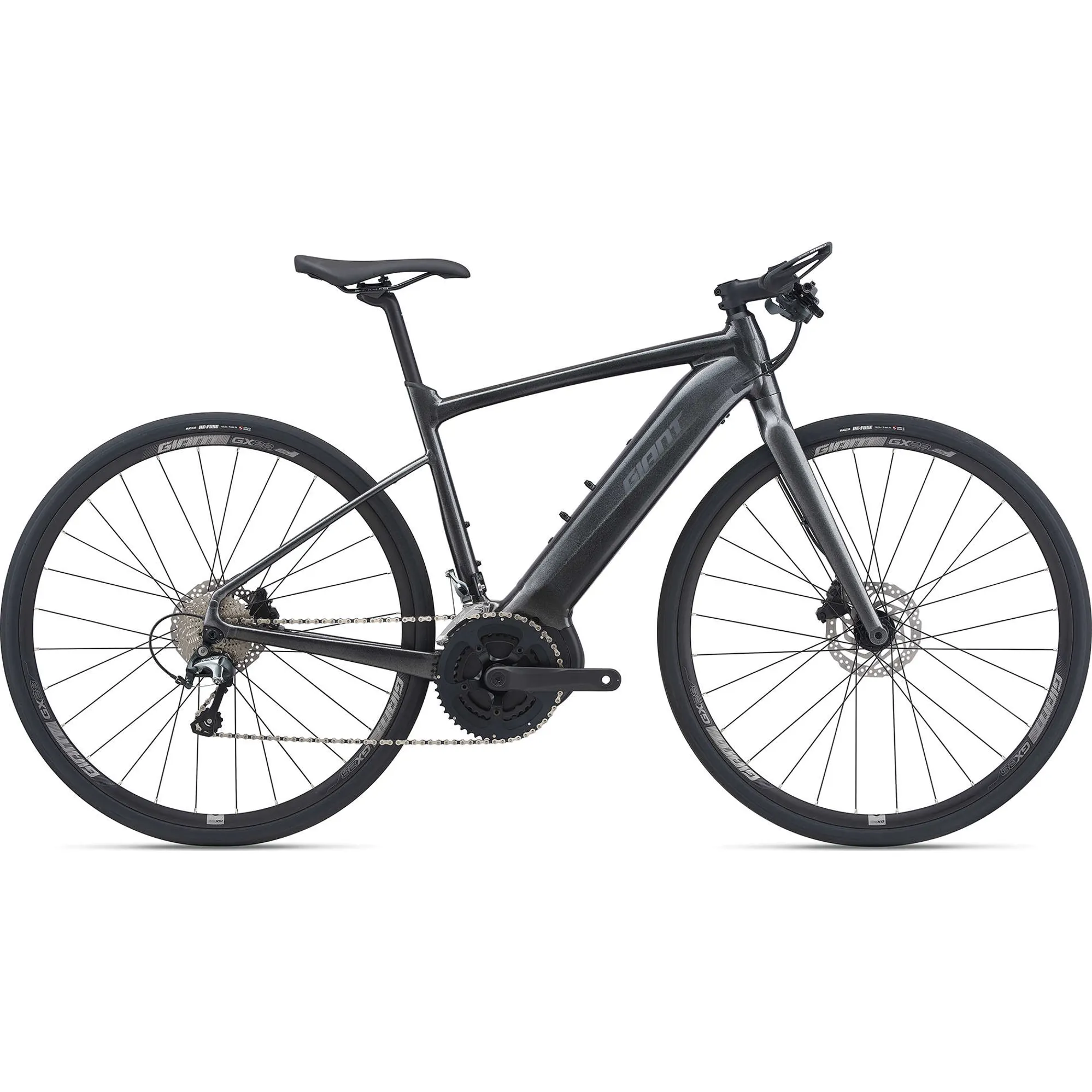 2021 Giant FastRoad E+ Pro Electric Bike in Grey - Main Image