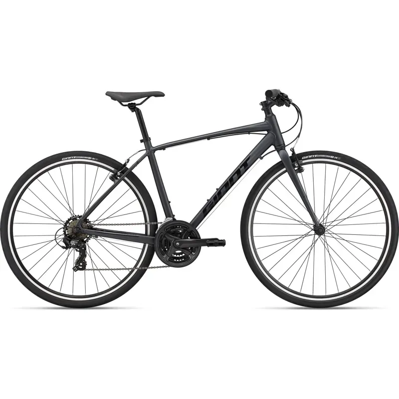 2022 Giant Escape 3 Hybrid Bike In Metallic Black