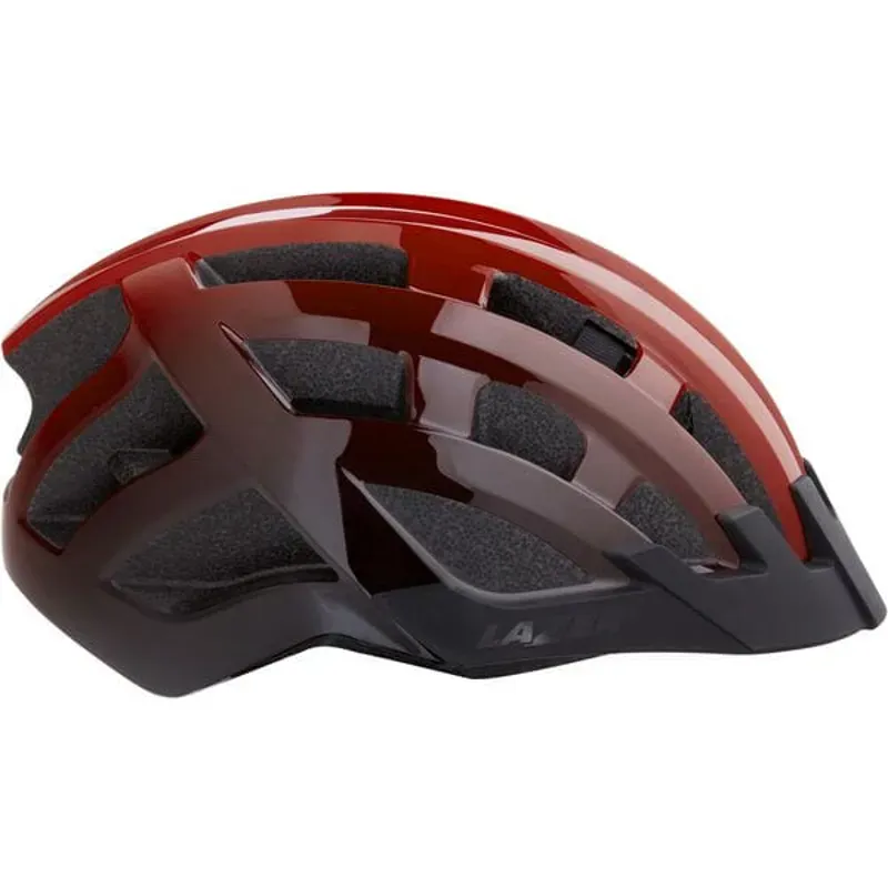 Lazer Compact DLX Helmet in Red/Black