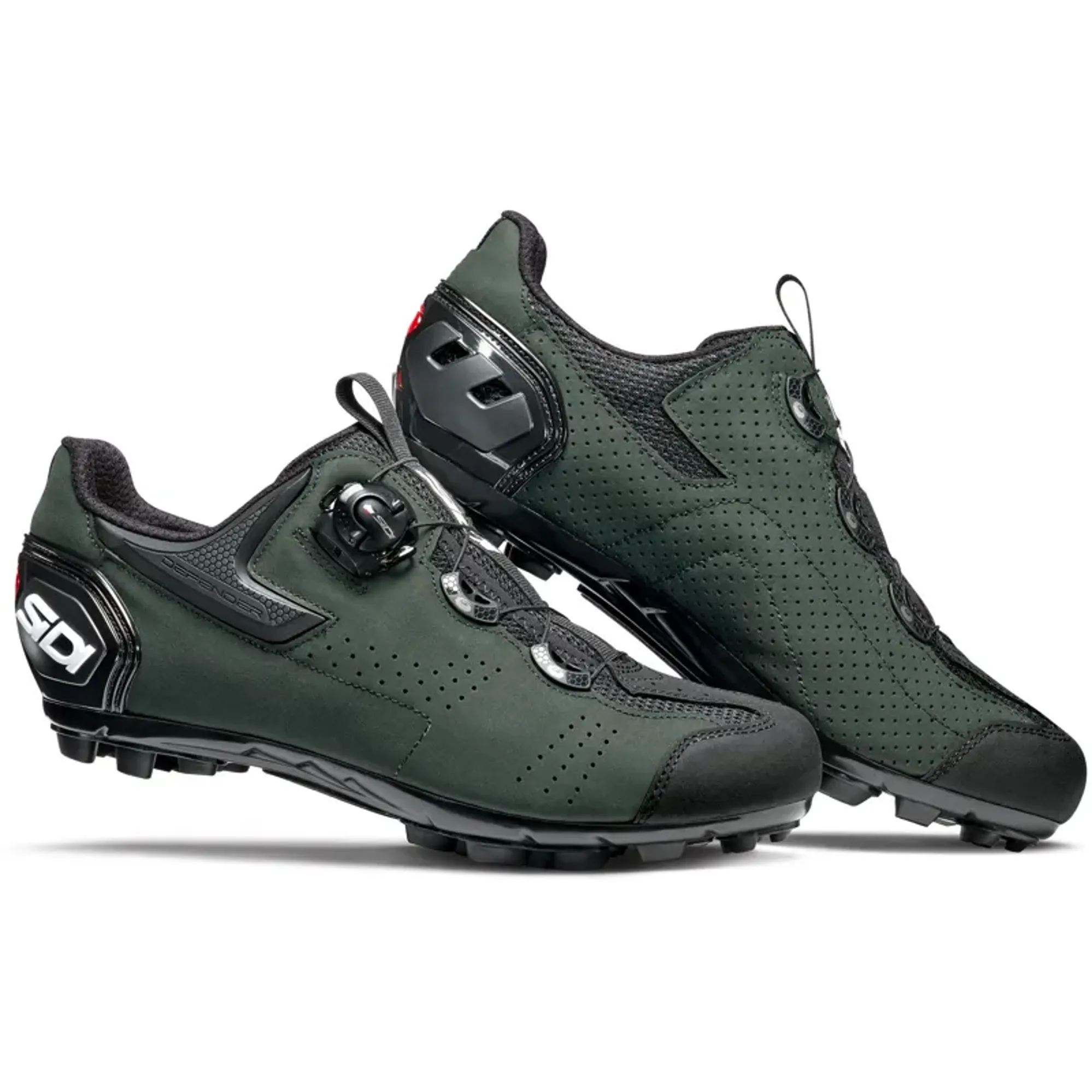 Sidi Gravel MTB Shoes in Black/Dark Green - Main Image