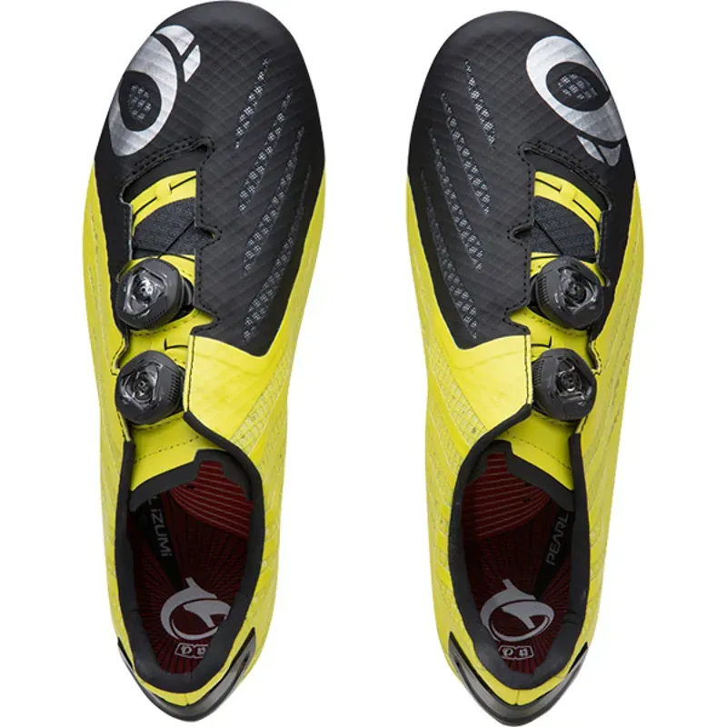 Pearl Izumi Pro Leader v4 Mens Shoes in Yellow-2