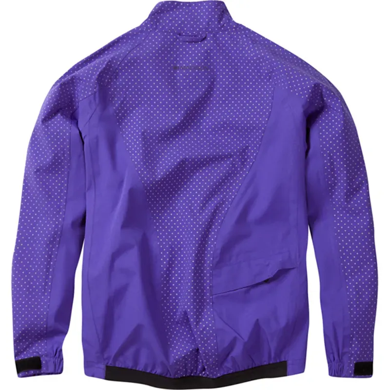 Madison Sportive Hi-Viz Youth Waterproof Jacket in Purple-1