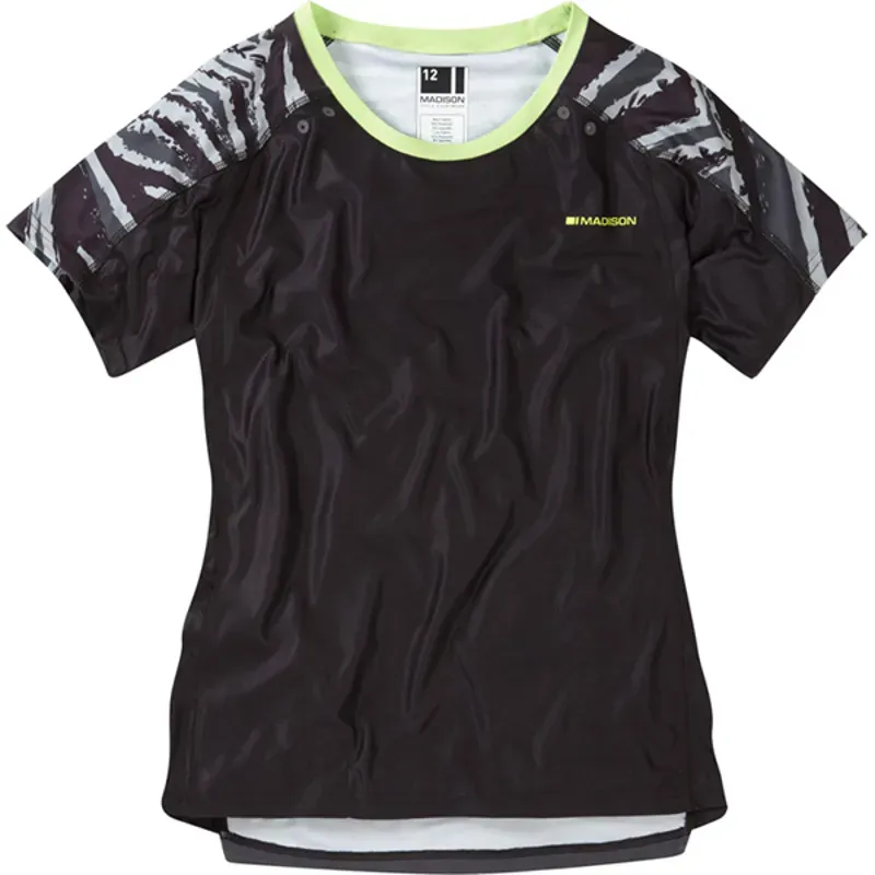 Madison Flux Enduro Short Sleeved Womens Jersey in Black