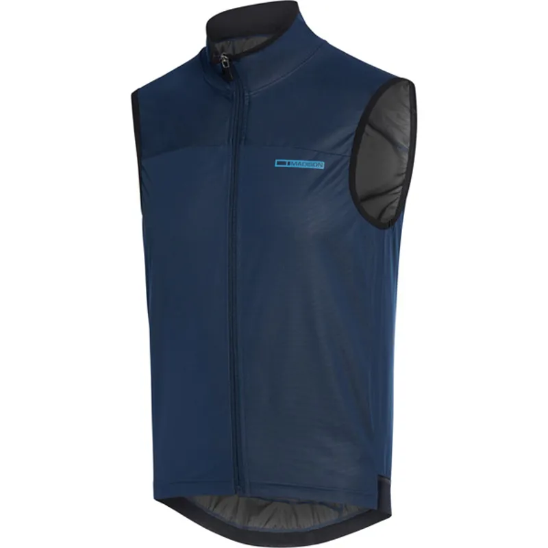Madison RoadRace Windtech Mens Gilet in Blue