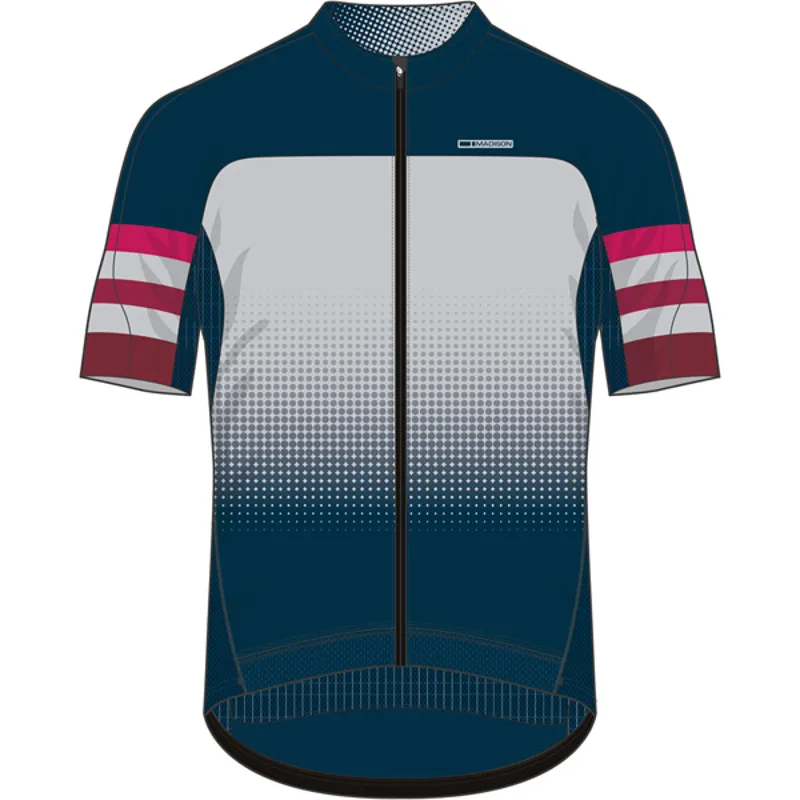 Madison RoadRace Premio Short Sleeved Mens Jersey in Blue