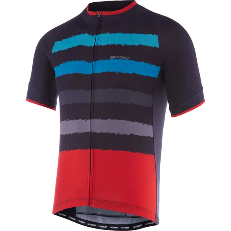 Madison Peloton Short Sleeved Mens Jersey in Black