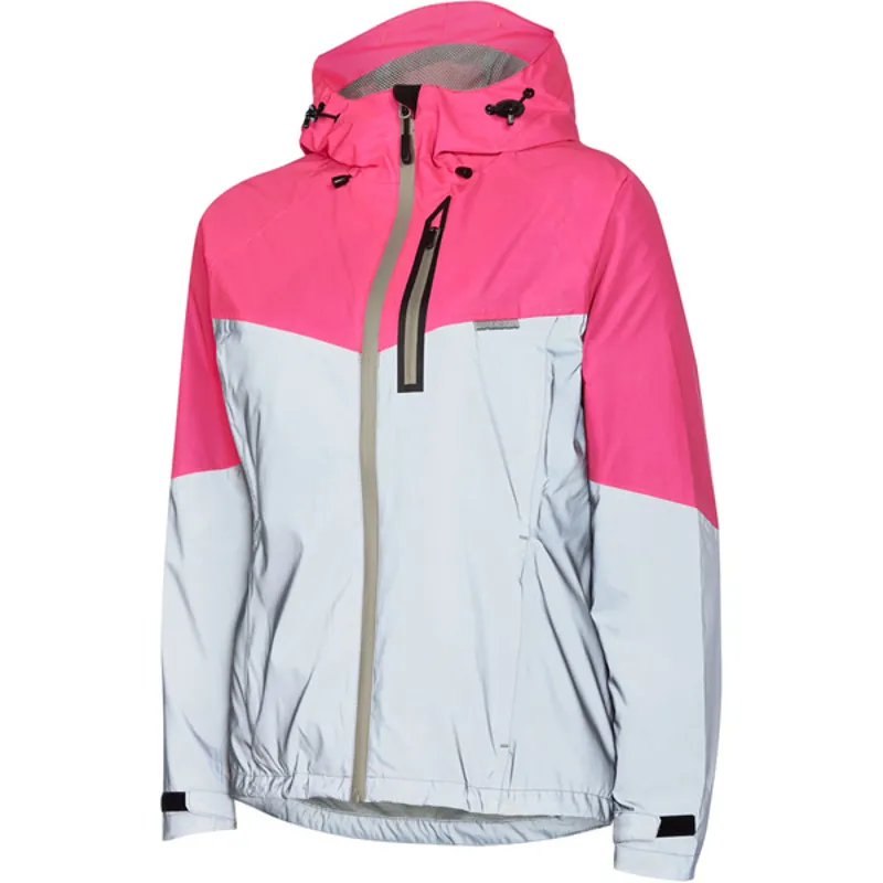 Madison Stellar Reflective Womens Jacket in Pink