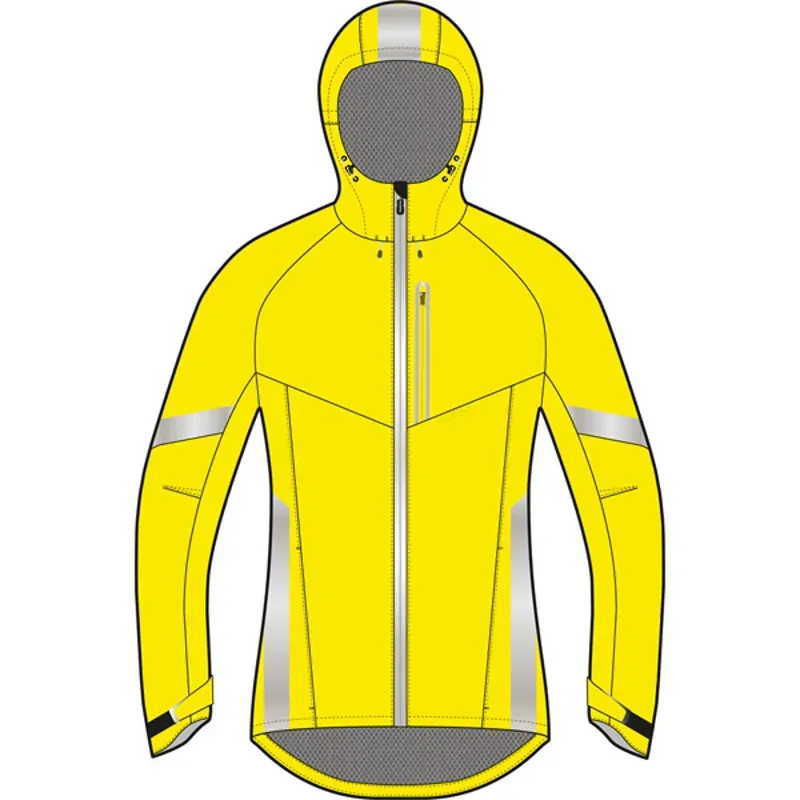 Madison Prima Womens Waterproof Jacket in Yellow
