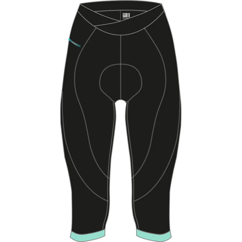 Madison Keirin 3/4 Womens Shorts in Blue