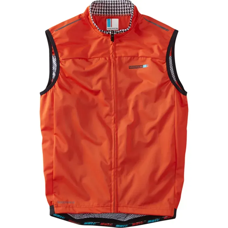 Madison RoadRace Windtech Mens Gilet in Red