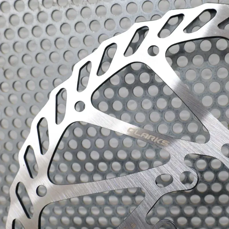 Clarks Single Piece Steel 6 Bolt Rotors in Silver-2