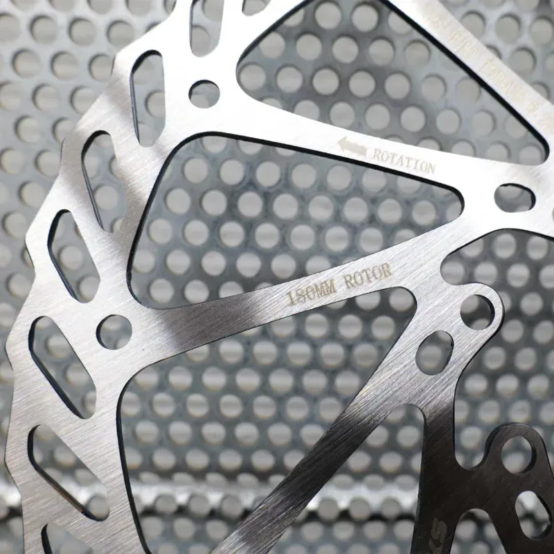 Clarks Single Piece Steel 6 Bolt Rotors in Silver-3