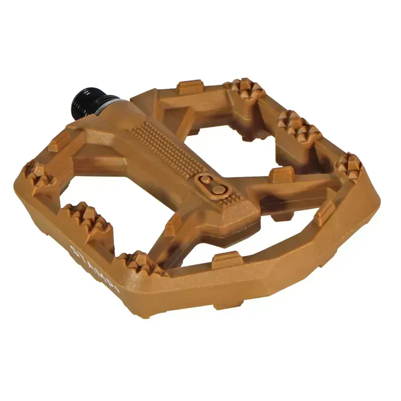 Crankbrothers Stamp 0 Small Platform Pedals in Brown