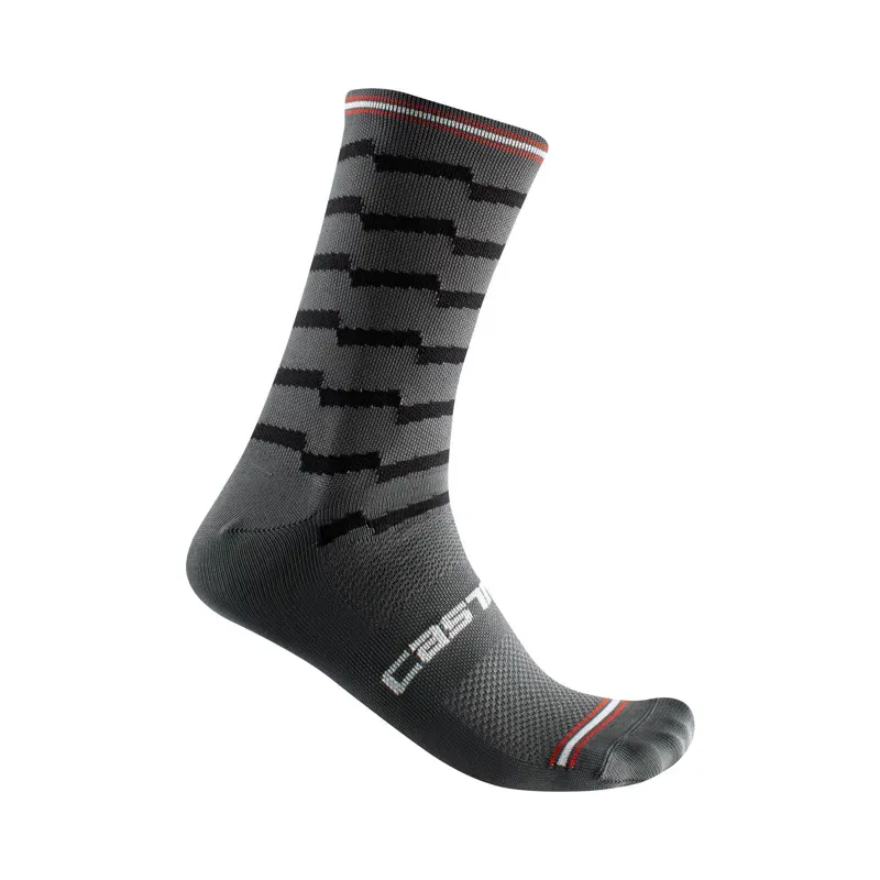 Castelli Unlimited 18 Socks / S/ M Grey/Black Small/Medium