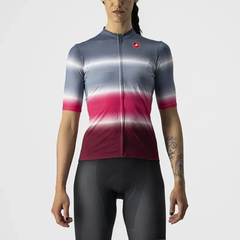 Castelli Dolce Women's Jersey / Steel Blue/Bordeaux x-small