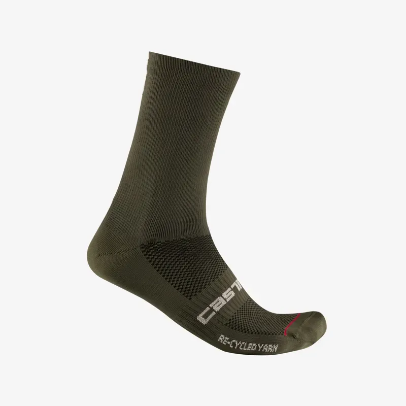 Castelli Re-Cycle Thermal 18 Socks in Tarmac