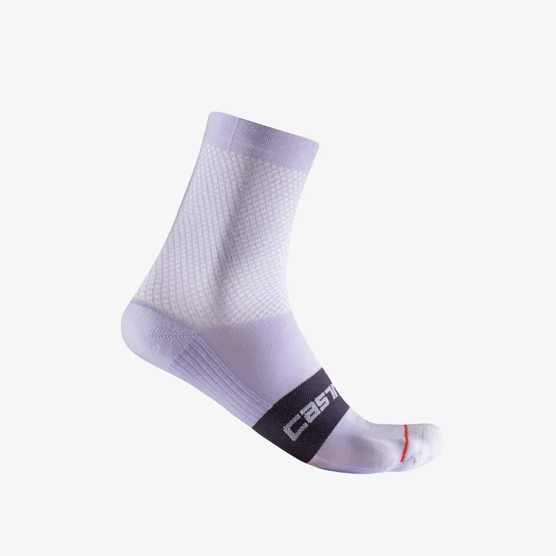 Castelli Espresso Women's 12 Socks In Orchid Petal