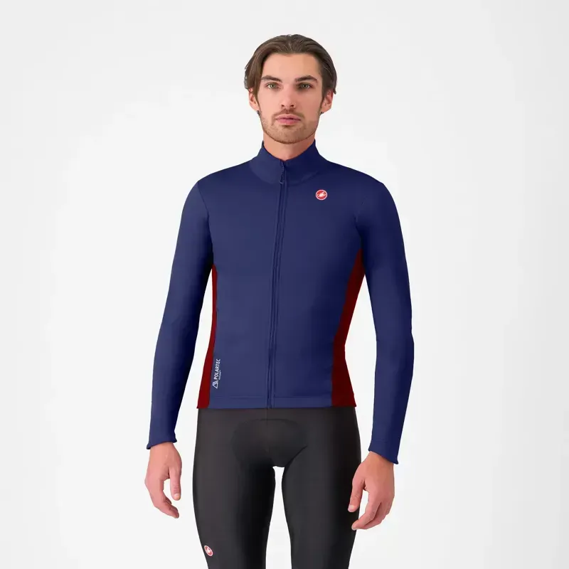 Castelli Entrata 2 Jacket in Belgian Blue/Bordeaux