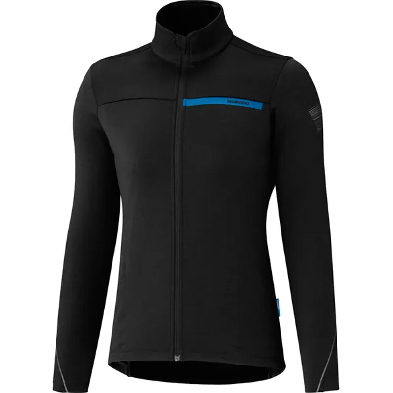 Shimano Womens Thermal Winter Jersey In Black
