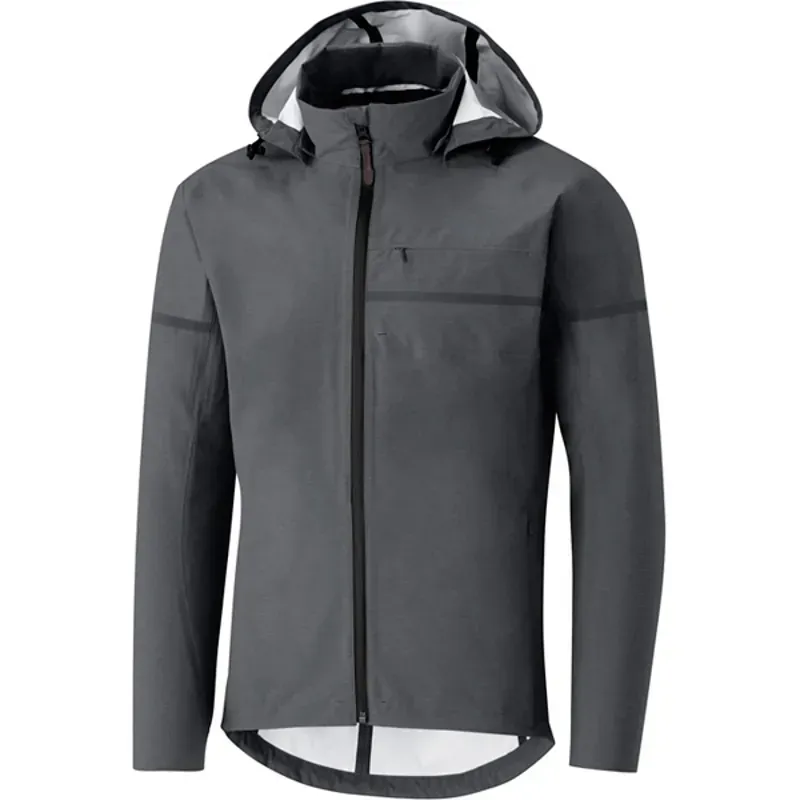 Shimano Mens Transit Hardshell Jacket In Grey
