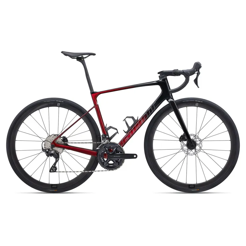 2024 Giant Defy Advanced Pro 2 Road Bike in Carbon/Sangria-1