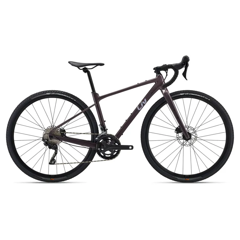 2024 Liv Devote 1 Gravel Bike In Charcoal Plum