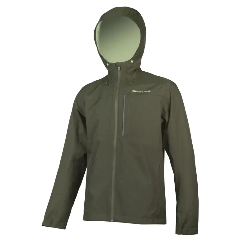 Endura Hummvee Waterproof Hooded Jacket in Bottle Green